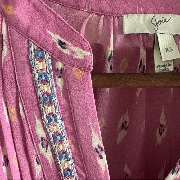 Joie Silk Suerte dress in pink. Size: X-Small - Picture 6 of 16